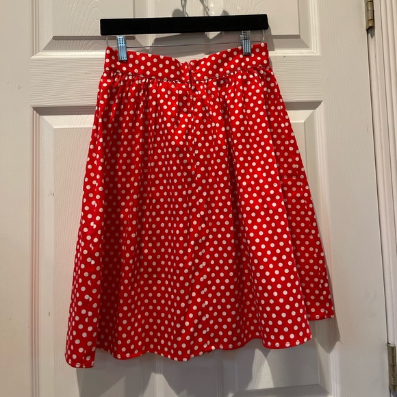 ModCloth Red Polka Dot Skirt - Picture 5 of 8